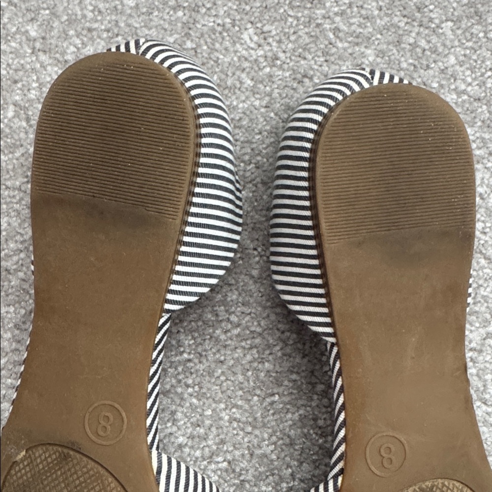 Striped cloth flats - Picture 6 of 6